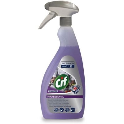 Diversey Cif Professional Safeguard 2in1 Desinfektionsreiniger, Reinigung und Desinfektion; 0.75 l; lila; 6 Stück / Pack Diversey Cif Professional Safeguard 2in1 Desinfektionsreiniger, Reinigung und Desinfektion; 0.75 l; lila; 6 Stück / Pack