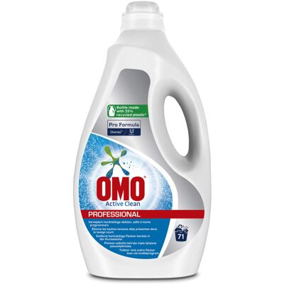 Diversey Omo Professional Active Clean, Flüssiges Vollwaschmittel, Aktiv-Formel mit verstärkter Flecklösekraft; 5 l, 0.38x0.29x0.19 cm (LxBxH); blau; 2 Stück / Pack Diversey Omo Professional Active Clean, Flüssiges Vollwaschmittel, Aktiv-Formel mit verstärkter Flecklösekraft; 5 l, 0.38x0.29x0.19 cm (LxBxH); blau; 2 Stück / Pack