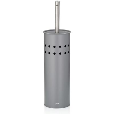 kela Wc-Garnitur Leo Metall altrosa 37,5cm 9,5cmØ; 9.5x37.5 cm (ØxH); hellgrau kela Wc-Garnitur Leo Metall altrosa 37,5cm 9,5cmØ; 9.5x37.5 cm (ØxH); hellgrau