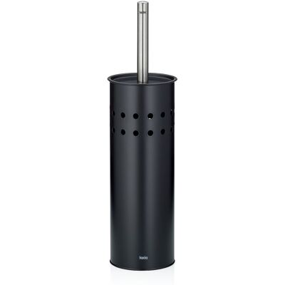 kela Wc-Garnitur Leo Metall altrosa 37,5cm 9,5cmØ; 9.5x37.5 cm (ØxH); schwarz kela Wc-Garnitur Leo Metall altrosa 37,5cm 9,5cmØ; 9.5x37.5 cm (ØxH); schwarz