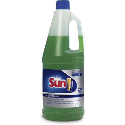 Diversey Sun Professional Bierglasreiniger, Handgeschirrspülmittel für Gläser; 1 l; grün; 6 Stück / Pack Diversey Sun Professional Bierglasreiniger, Handgeschirrspülmittel für Gläser; 1 l; grün; 6 Stück / Pack