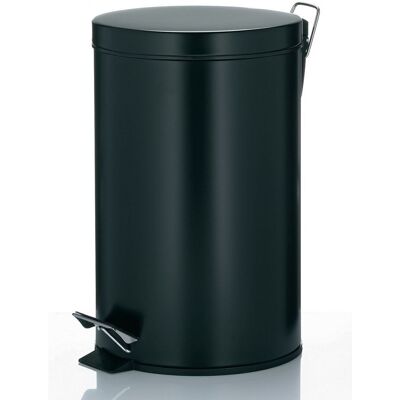 kela Treteimer Monaco+ Metall Sil. Close; 25x40 cm (ØxH); schwarz; rund kela Treteimer Monaco+ Metall Sil. Close; 25x40 cm (ØxH); schwarz; rund