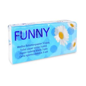 Funny Toilettenpapier 3-lagig, 150 Blatt; weiß; 96 Stück / Packung