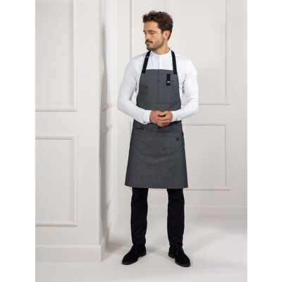 Le Nouveau Chef Kochschürze Seattle Denim; 77x83 cm (LxB); schwarz Le Nouveau Chef Kochschürze Seattle Denim; 77x83 cm (LxB); schwarz