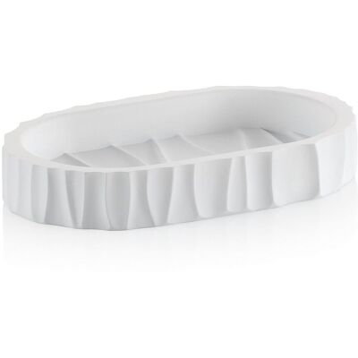 kela Seifenschale Merida Polyresin; 9x2.5 cm (BxH); weiß; oval kela Seifenschale Merida Polyresin; 9x2.5 cm (BxH); weiß; oval