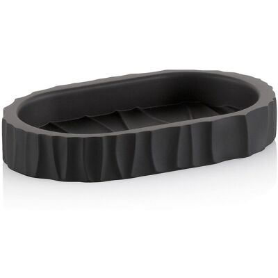 kela Seifenschale Merida Polyresin; 9x2.5 cm (BxH); schwarz; oval kela Seifenschale Merida Polyresin; 9x2.5 cm (BxH); schwarz; oval