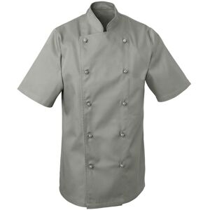 PULSIVA Herrenkochjacke Paolo Halbarm; Kleidergröße 44; hellgrau PULSIVA Herrenkochjacke Paolo Halbarm; Kleidergröße 44; hellgrau