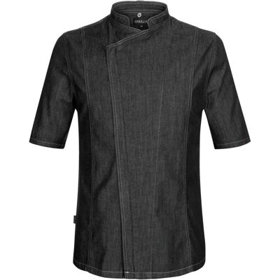 JOBELINE Herrenkochjacke Levi Halbarm; Kleidergröße 60; schwarz JOBELINE Herrenkochjacke Levi Halbarm; Kleidergröße 60; schwarz