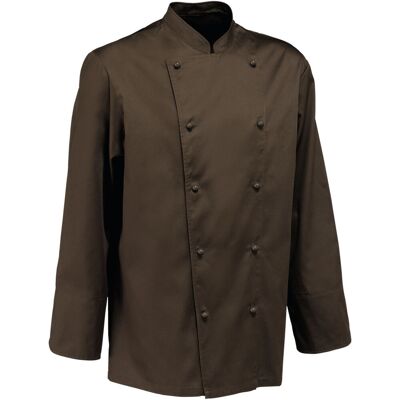 PULSIVA Herrenkochjacke Paolo Langarm; Kleidergröße 64; cocabraun PULSIVA Herrenkochjacke Paolo Langarm; Kleidergröße 64; cocabraun
