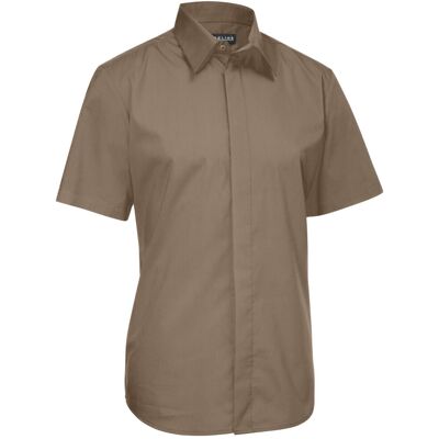 JOBELINE Herren Hemd Noah Kurzarm; Kleidergröße 43/44; taupe JOBELINE Herren Hemd Noah Kurzarm; Kleidergröße 43/44; taupe