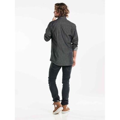 Chaud Devant Hemd Men Antra Denim Stretch; Kleidergröße 2XL; anthrazit Chaud Devant Hemd Men Antra Denim Stretch; Kleidergröße 2XL; anthrazit