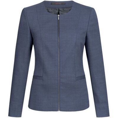 GREIFF Damen-Blazer RF Modern 37.5 Rundhalsausschnitt; Kleidergröße 50; blau GREIFF Damen-Blazer RF Modern 37.5 Rundhalsausschnitt; Kleidergröße 50; blau