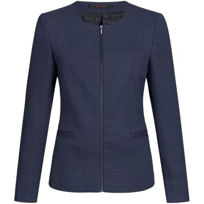 GREIFF Damen-Blazer RF Modern 37.5 Rundhalsausschnitt; Kleidergröße 50; dunkelblau GREIFF Damen-Blazer RF Modern 37.5 Rundhalsausschnitt; Kleidergröße 50; dunkelblau
