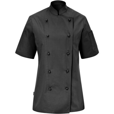 PULSIVA Damenkochjacke Milan Halbarm; Kleidergröße 50; schwarz PULSIVA Damenkochjacke Milan Halbarm; Kleidergröße 50; schwarz