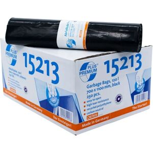 Deiss DEISS Premium Plus® Abfallsäcke Typ 60, 15213, 120 Liter schwarz; 120l; schwarz; 10 Stück / Packung