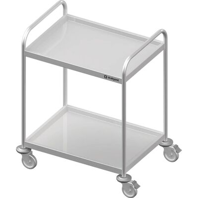 Stalgast Servierwagen mit zwei Böden, verschweißt; 107x65.5x65.5 cm (BxTxH); silber Stalgast Servierwagen mit zwei Böden, verschweißt; 107x65.5x65.5 cm (BxTxH); silber