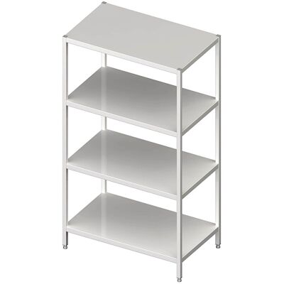 Stalgast Regal mit glatten Böden, Selbstmontage; 100x60 cm (BxT); silber Stalgast Regal mit glatten Böden, Selbstmontage; 100x60 cm (BxT); silber