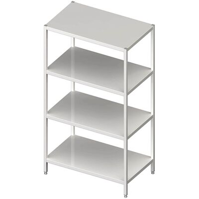 Stalgast Regal mit glatten Böden, verschweißt; 110x180x40 cm (BxHxT); silber Stalgast Regal mit glatten Böden, verschweißt; 110x180x40 cm (BxHxT); silber
