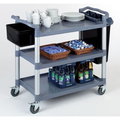 APS Servier-/Transportwagen READY; 108x50x96 cm (BxTxH); grau APS Servier-/Transportwagen READY; 108x50x96 cm (BxTxH); grau