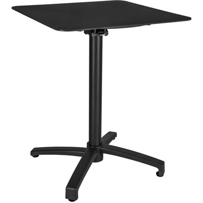 VEGA Outdoor-Aluminium-Tisch Taipa quadratisch; 60x60x72 cm (LxBxH); Platte schwarz, Gestell schwarz; quadratisch VEGA Outdoor-Aluminium-Tisch Taipa quadratisch; 60x60x72 cm (LxBxH); Platte schwarz, Gestell schwarz; quadratisch