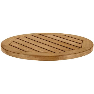 VEGA Outdoor-Teak-Tischplatte Mirello rund; 60 cm (Ø); braun; rund VEGA Outdoor-Teak-Tischplatte Mirello rund; 60 cm (Ø); braun; rund