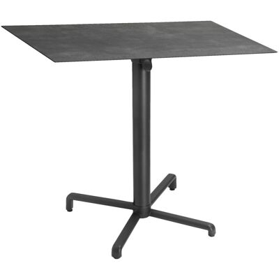 VEGA Outdoor Tisch Lift quadratisch; 68x68x72 cm (LxBxH); Platte beton, Gestell anthrazit; quadratisch VEGA Outdoor Tisch Lift quadratisch; 68x68x72 cm (LxBxH); Platte beton, Gestell anthrazit; quadratisch
