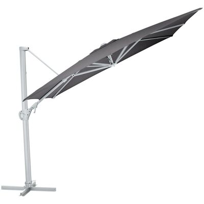 KETTLER Ampelschirm EASY SWING LX; 300x300x260 cm (LxBxH); silber; Gestell silber; quadratisch; 3 Stück / Pack KETTLER Ampelschirm EASY SWING LX; 300x300x260 cm (LxBxH); silber; Gestell silber; quadratisch; 3 Stück / Pack