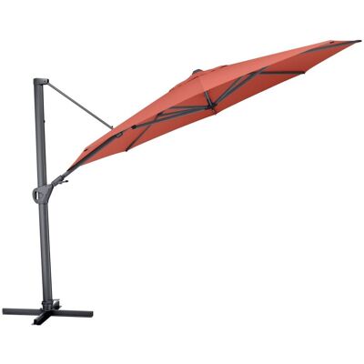KETTLER Schirm UPF 50+ EASY SWING , mit PU-Beschichtung; 350x350x350x260 cm (LxBxØxH); terrakotta; Gestell anthrazit; rund; 3 Stück / Pack KETTLER Schirm UPF 50+ EASY SWING , mit PU-Beschichtung; 350x350x350x260 cm (LxBxØxH); terrakotta; Gestell anthrazit; rund; 3 Stück / Pack
