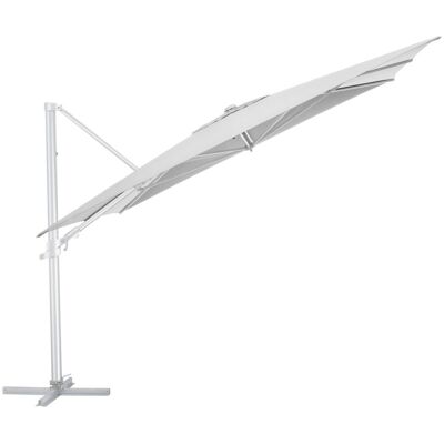 KETTLER Schirm UPF 50+ EASY FLEX , mit PU-Beschichtung; 300x300x260 cm (LxBxH); hellgrau; Gestell silber; quadratisch; 3 Stück / Pack KETTLER Schirm UPF 50+ EASY FLEX , mit PU-Beschichtung; 300x300x260 cm (LxBxH); hellgrau; Gestell silber; quadratisch; 3 Stück / Pack