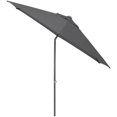 KETTLER Schirm UPF 50+ EASY PUSH, mit PU-Beschichtung; 300x300x300x250 cm (LxBxØxH); anthrazit; Gestell anthrazit; rund KETTLER Schirm UPF 50+ EASY PUSH, mit PU-Beschichtung; 300x300x300x250 cm (LxBxØxH); anthrazit; Gestell anthrazit; rund