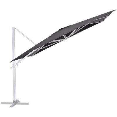 KETTLER Schirm UPF 50+ EASY FLEX , mit PU-Beschichtung; 300x300x260 cm (LxBxH); anthrazit; Gestell silber; quadratisch; 3 Stück / Pack KETTLER Schirm UPF 50+ EASY FLEX , mit PU-Beschichtung; 300x300x260 cm (LxBxH); anthrazit; Gestell silber; quadratisch; 3 Stück / Pack