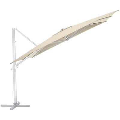 KETTLER Schirm UPF 50+ EASY FLEX , mit PU-Beschichtung; 300x300x260 cm (LxBxH); natur; Gestell silber; quadratisch; 3 Stück / Pack KETTLER Schirm UPF 50+ EASY FLEX , mit PU-Beschichtung; 300x300x260 cm (LxBxH); natur; Gestell silber; quadratisch; 3 Stück / Pack