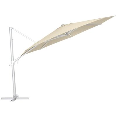 KETTLER Schirm UPF 50+ EASY FLEX , mit PU-Beschichtung; 350x350x350x260 cm (LxBxØxH); natur; Gestell silber; rund; 3 Stück / Pack KETTLER Schirm UPF 50+ EASY FLEX , mit PU-Beschichtung; 350x350x350x260 cm (LxBxØxH); natur; Gestell silber; rund; 3 Stück / Pack