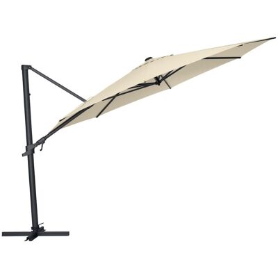 KETTLER Schirm UPF 50+ EASY FLEX , mit PU-Beschichtung; 350x350x350x260 cm (LxBxØxH); natur; rund; 3 Stück / Pack KETTLER Schirm UPF 50+ EASY FLEX , mit PU-Beschichtung; 350x350x350x260 cm (LxBxØxH); natur; rund; 3 Stück / Pack