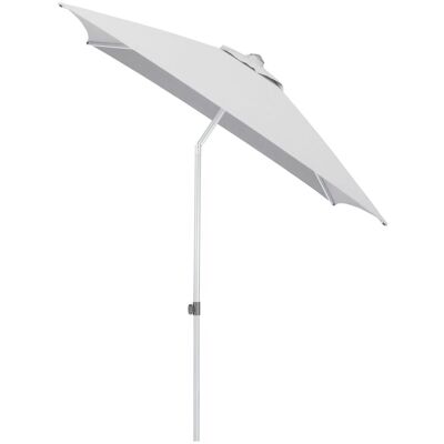 KETTLER Schirm UPF 50+ EASY PUSH, mit PU-Beschichtung; 200x200x250 cm (LxBxH); hellgrau; Gestell silber; quadratisch KETTLER Schirm UPF 50+ EASY PUSH, mit PU-Beschichtung; 200x200x250 cm (LxBxH); hellgrau; Gestell silber; quadratisch