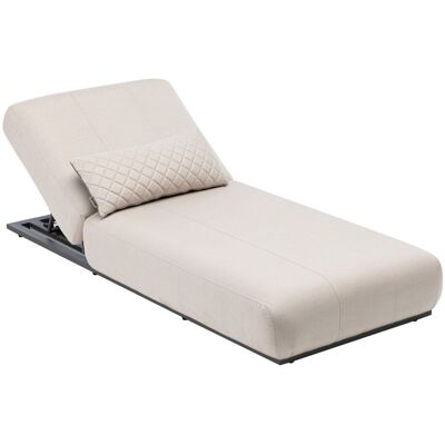 KETTLER Sonnenliege EGO, gepolstert; 213x90x33 cm (LxBxH); Sitz leinenbeige, Gestell anthrazit KETTLER Sonnenliege EGO, gepolstert; 213x90x33 cm (LxBxH); Sitz leinenbeige, Gestell anthrazit
