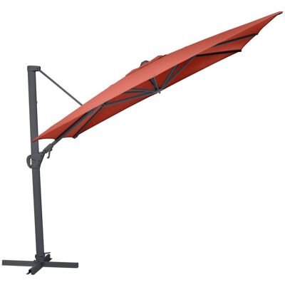 KETTLER Schirm UPF 50+ EASY SWING , mit PU-Beschichtung; 300x300x260 cm (LxBxH); terrakotta; Gestell anthrazit; quadratisch; 3 Stück / Pack KETTLER Schirm UPF 50+ EASY SWING , mit PU-Beschichtung; 300x300x260 cm (LxBxH); terrakotta; Gestell anthrazit; quadratisch; 3 Stück / Pack
