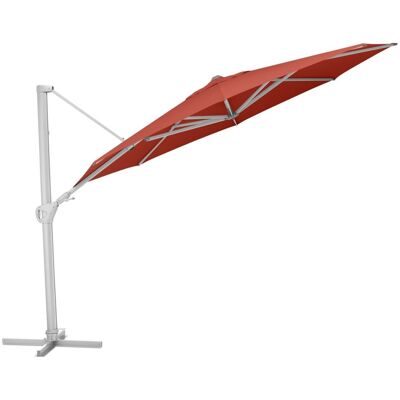 KETTLER Schirm UPF 50+ EASY SWING , mit PU-Beschichtung; 350x350x350x260 cm (LxBxØxH); terrakotta; Gestell silber; rund; 3 Stück / Pack KETTLER Schirm UPF 50+ EASY SWING , mit PU-Beschichtung; 350x350x350x260 cm (LxBxØxH); terrakotta; Gestell silber; rund; 3 Stück / Pack