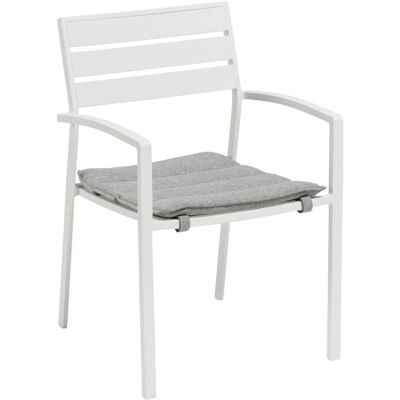 KETTLER Stapelsessel mit Auflage ROUEN; 57x59.5x86 cm (BxTxH); weiß; 4 Stück / Pack KETTLER Stapelsessel mit Auflage ROUEN; 57x59.5x86 cm (BxTxH); weiß; 4 Stück / Pack