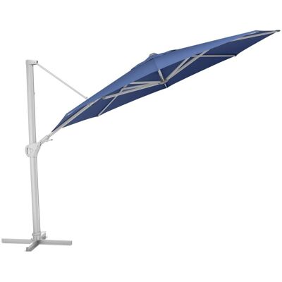 KETTLER Schirm UPF 50+ EASY SWING , mit PU-Beschichtung; 350x350x350x260 cm (LxBxØxH); blau; Gestell silber; rund; 3 Stück / Pack KETTLER Schirm UPF 50+ EASY SWING , mit PU-Beschichtung; 350x350x350x260 cm (LxBxØxH); blau; Gestell silber; rund; 3 Stück / Pack