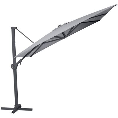 KETTLER Ampelschirm EASY SWING LX; 300x300x260 cm (LxBxH); grau meliert; Gestell anthrazit; quadratisch; 3 Stück / Pack KETTLER Ampelschirm EASY SWING LX; 300x300x260 cm (LxBxH); grau meliert; Gestell anthrazit; quadratisch; 3 Stück / Pack
