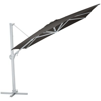 KETTLER Schirm UPF 50+ EASY SWING , mit PU-Beschichtung; 300x300x260 cm (LxBxH); anthrazit; Gestell silber; quadratisch; 3 Stück / Pack KETTLER Schirm UPF 50+ EASY SWING , mit PU-Beschichtung; 300x300x260 cm (LxBxH); anthrazit; Gestell silber; quadratisch; 3 Stück / Pack