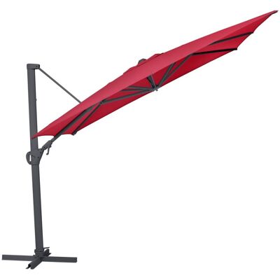 KETTLER Schirm UPF 50+ EASY SWING , mit PU-Beschichtung; 300x300x260 cm (LxBxH); rot; Gestell anthrazit; quadratisch; 3 Stück / Pack KETTLER Schirm UPF 50+ EASY SWING , mit PU-Beschichtung; 300x300x260 cm (LxBxH); rot; Gestell anthrazit; quadratisch; 3 Stück / Pack