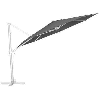 KETTLER Schirm UPF 50+ EASY FLEX , mit PU-Beschichtung; 350x350x350x260 cm (LxBxØxH); anthrazit; Gestell silber; rund; 3 Stück / Pack KETTLER Schirm UPF 50+ EASY FLEX , mit PU-Beschichtung; 350x350x350x260 cm (LxBxØxH); anthrazit; Gestell silber; rund; 3 Stück / Pack