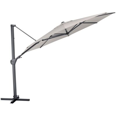 KETTLER Schirm UPF 50+ EASY SWING , mit PU-Beschichtung; 350x350x350x260 cm (LxBxØxH); hellgrau; Gestell anthrazit; rund; 3 Stück / Pack KETTLER Schirm UPF 50+ EASY SWING , mit PU-Beschichtung; 350x350x350x260 cm (LxBxØxH); hellgrau; Gestell anthrazit; rund; 3 Stück / Pack