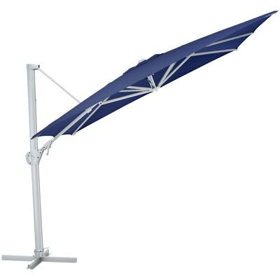 KETTLER Schirm UPF 50+ EASY SWING , mit PU-Beschichtung; 300x300x260 cm (LxBxH); blau; Gestell silber; quadratisch; 3 Stück / Pack KETTLER Schirm UPF 50+ EASY SWING , mit PU-Beschichtung; 300x300x260 cm (LxBxH); blau; Gestell silber; quadratisch; 3 Stück / Pack