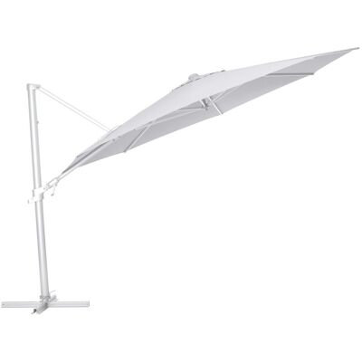 KETTLER Schirm UPF 50+ EASY FLEX , mit PU-Beschichtung; 350x350x350x260 cm (LxBxØxH); hellgrau; Gestell silber; rund; 3 Stück / Pack KETTLER Schirm UPF 50+ EASY FLEX , mit PU-Beschichtung; 350x350x350x260 cm (LxBxØxH); hellgrau; Gestell silber; rund; 3 Stück / Pack