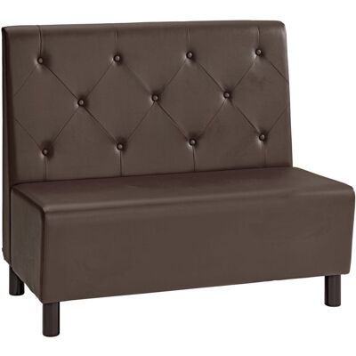 VEGA Polsterbank Lerida Kunstleder, 2-Sitzer; 118x62x102 cm (BxTxH); braun VEGA Polsterbank Lerida Kunstleder, 2-Sitzer; 118x62x102 cm (BxTxH); braun