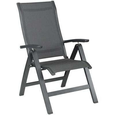 KETTLER Multipositionssessel ALTURA Curve; 62x70x110 cm (BxTxH); anthrazit; Gestell anthrazit KETTLER Multipositionssessel ALTURA Curve; 62x70x110 cm (BxTxH); anthrazit; Gestell anthrazit