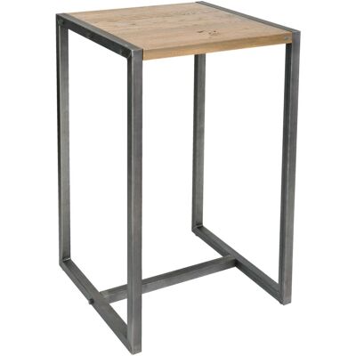 VEGA Stehtisch Torres quadratisch; 70x70x110 cm (LxBxH); Platte eiche antik/grau, Gestell grau; quadratisch VEGA Stehtisch Torres quadratisch; 70x70x110 cm (LxBxH); Platte eiche antik/grau, Gestell grau; quadratisch